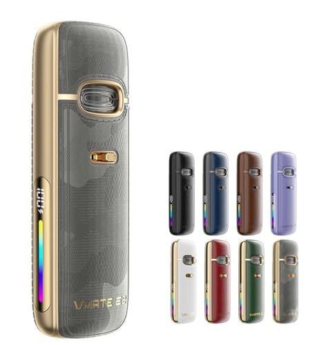 ブープー Vmate E2 Pod スターターキット 1500mAh 30W 3ml VOO POO ブイメイト ポッド 電子タバコ Vape ベイプ ニコチンフリー (Urban Camo)