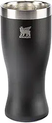 Stanley - Copo Térmico Pilsner, 444ml, Copo para Bebidas Frias ou Quentes, Foundry Black