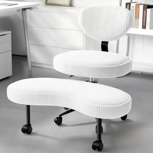 HOMVIMI Kniestuhl mit gekreuzten Beinen, ergonomischer...