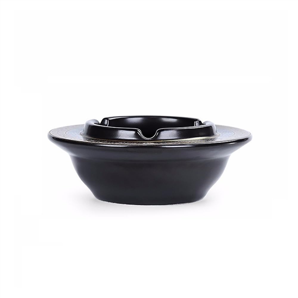 Smoking Accessories Vintage Ashtray for Smokers Tabletop Ashtray for Outdoor Ceramic Ashtray for Cigarette Home Office Bar Cafe Hotel Decoration