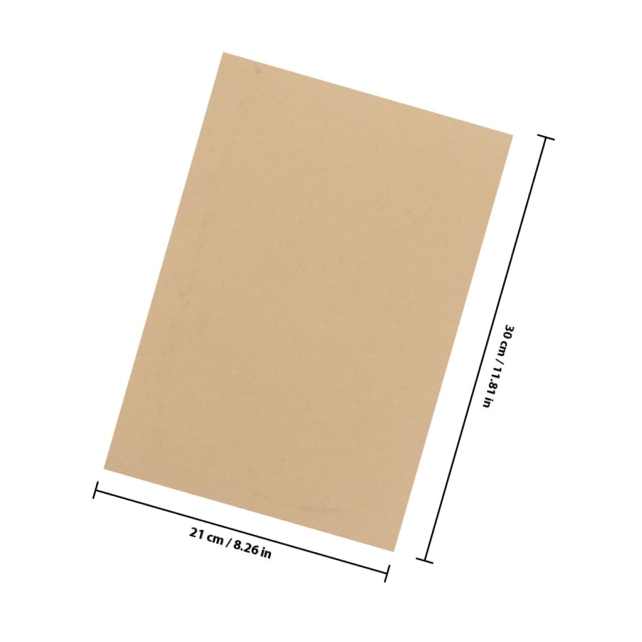 Veemoon 100 Blatt A4 Briefpapier aus Dickem Braunem Kraftpapier Elegantes Vintage Schreibpapier mit Freundlichem Material für Briefwechsel und Bastelprojekte