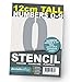 Produktbild Dovetails Vintage Große Zahlenschablonen, 12 cm groß, moderner Stil, auf A5-Blättern.