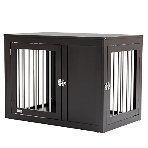 PawHut Wooden Furniture Style Dog Crate End Table #TOP26