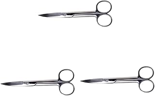 FOMIYES Tijeras para maquillaje Tijeras curva...