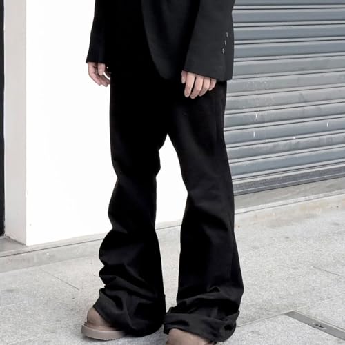 Men's and Women's Same Long Pants with Wide Legs and Flared Jeans On The Floor3