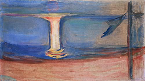 Tableau sur toile Edvard Munch Plage d'Aasgaard 60x90cm pour une décoration murale élégante