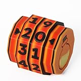 TGIFXD Life Counter Wheel 0 to 99 Value Range for Card Game, Counter Wheel for Value Tracking, Stable Mechanical Design Life Tracker with Clear Numbers for Board Game (Light Orange)