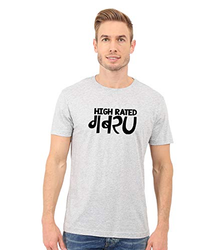 Image of T-Shirt for Men HIGH Rated GABRU Hindi Funny Typography tees