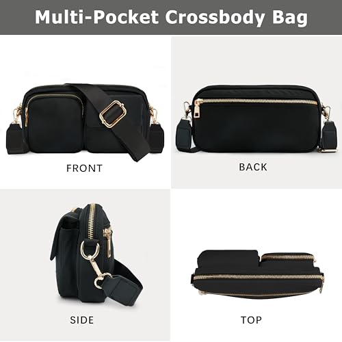 Nylon Crossbody Bag Small Purses for Women Crossbody Shoulder Bags with RFID Blocking Pocket Traveling Workout3