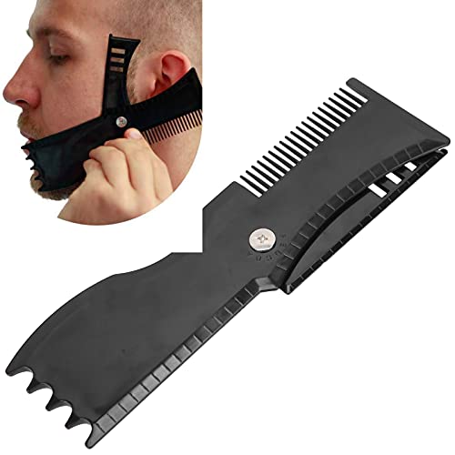 Leup Beard Shaping Tool for Men 18×6×2 Men S Beard Shaping Template Rotated Beard Styling Tool for Trimming Hairline Neckline Goatee Shapg Leup