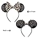 RAZKO Mouse Ears Headband, Sequin Leopard Mice Ears Hairband Animal ears Headband for Women Girls Hair Accessories (Leopard)