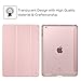 Fintie Case for iPad 4th Generation (2012 Model), iPad 3rd Gen (2012 Model), iPad 2 (2011 Model) 9.7 inch Tablet - Smart Slim Shell Translucent Frosted Back Cover Auto Wake/Sleep, Rose Gold