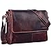 Produktbild STILORD Umhängetasche aus Echtleder braun - 15 Zoll Laptoptasche - Vintage Messenger-Bag - Leder-Kuriertasche 'Oskar'