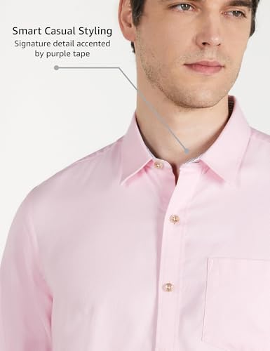 Image of Symbol Premium Men's Cotton Smart Casual Shirt (Regular Fit | Solid Oxford | All Day Fresh)