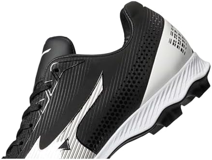 Mizuno Wave Lightrevo Youth Baseball Shoe, Black-White, 10 | Image 4