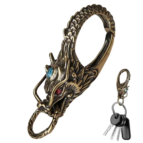 Genérico Llavero - Colgante de Llavero con Dragón - Accesorio De Para Coche Bolso Equipaje Regalo Navidad Cumpleaños Hombre Mujer