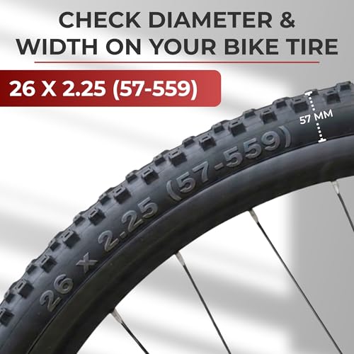 Fincci Pair 26×2.25 Bike Tire – Mountain Bike Tires 26 Inch,