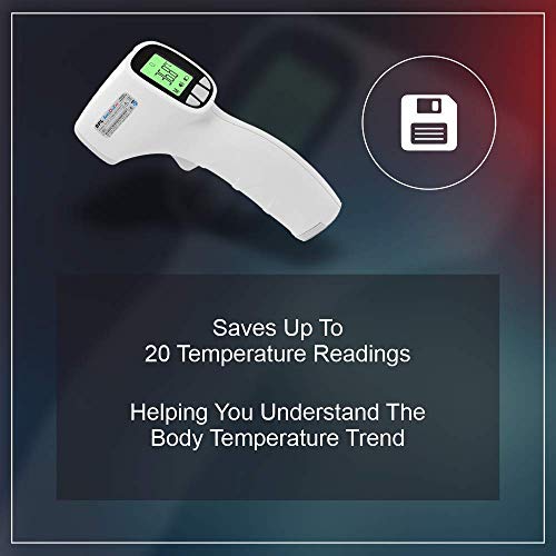 Image of BPL Medical Technologies Accudigit F2 Non Contact Infrared Thermometer (White)