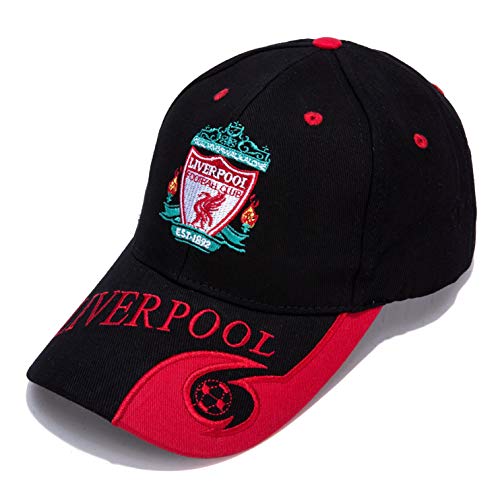 PLESIU F.C Liverpool Can Adjust Embroidered Black Baseball Cap