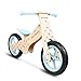 Beeloom - BUBBLE BIKE, Bicicletta in Legno Senza Pedali, Cavalcabile per Equilibrio e Apprendimento, Design Unisex Blu, Sedile Regolabile, Per Bambini a Partire da 2 Anni
