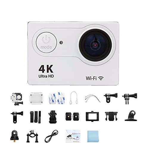 Action Camera impermeabile 4K 4K Schermo 2 170D Dimensioni: scheda 32G colore: ultra-hd argento