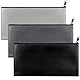 3 Stück Geldtaschen Banktasche, A5 Geldbeutel Geldtasche, Kleine Feuerfeste Geldtasche, PU Dokumententasche Mit Reißverschluss, Für Geldaufbewahrung Zum Schutz Kleiner Wertsachen(27x14cm)