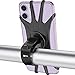 VUP Silicone Bike Phone Mount for iPhone X/8 Plus/8/7 Plus, Galaxy S8 Plus, Nexus, Nokia, LG, Universal Bicycle Motorcycle Handlebars Adjustable Cell Phone Holder, 360° Rotation