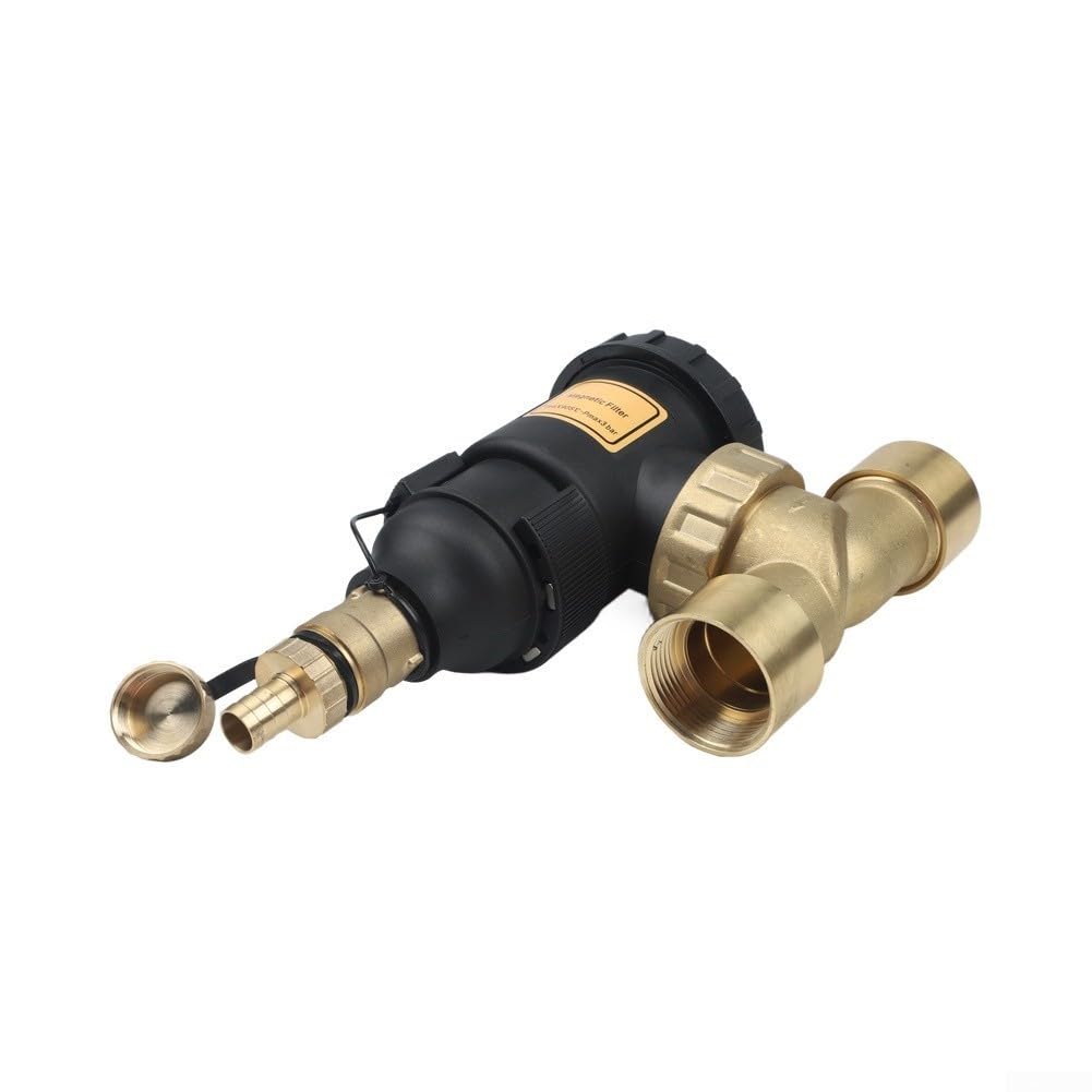 Separador de lodos magnético, filtro de calefacción de malla de acero inoxidable para calentadores de agua y calderas, eliminación de barro y óxido, conector roscado DN20 DN25 DN32, (DN32/1-1/4 hembra