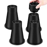 MCXYEM Bed Risers Adjustable Bed & Furniture Risers - Heavy Duty 6/7.8/10/12 Inch Non-Slip Lift Supports for Beds/Couches/Sofas, Durable Round Design with Creates Storage Space 7.8 Inch (Set of 4)