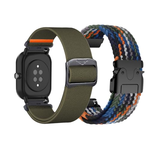 [AireWiki] 2�{ �Z�b�g �i�C�����o���h �Ή� Amazfit Bip 3 Pro/ 3 �i�C������ �����o���h �L�k�� �}�O�l�b�g�o�b�N�� �����\ �ʋC�� �y�� �X�|�[�c �i�C���� �x���g�R���p�`�u�� Amazfit Bip 3 Pro/ 3