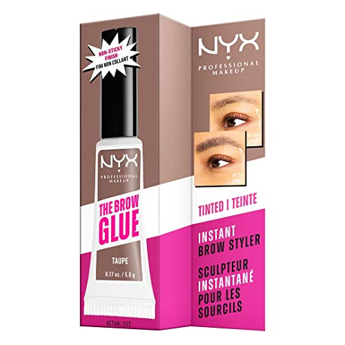 Nyx Professional Makeup The Brow Glue, Extreme Hold Tinted Eyebrow Gel - Taupe #TOP3
