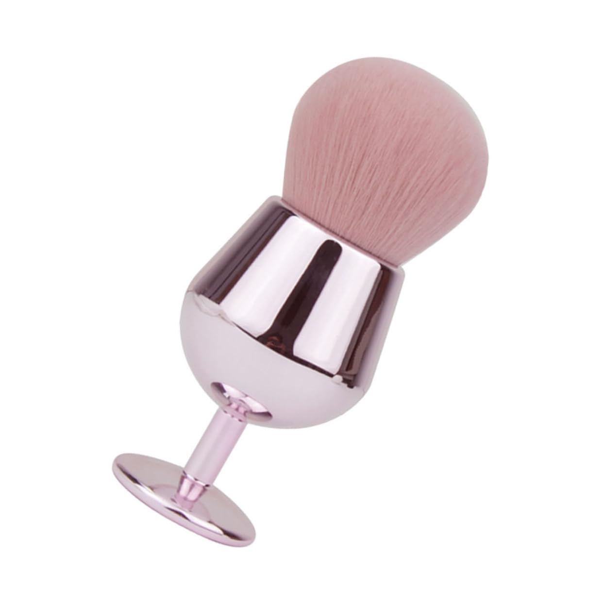 Mikinona Professional Blush Brush Unique Shaped Loose Powder Makeup Tool for Blending Foundation and Blush Brush for Application