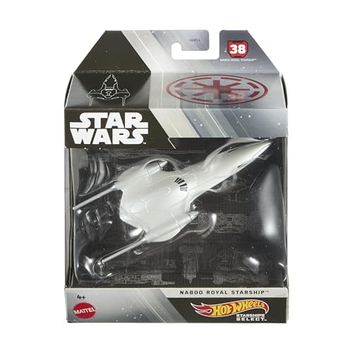Hot Wheels Star Wars Starships Select #38 Naboo Royal Starship JBG48 by Hot Wheels - Used condition - US$32.70