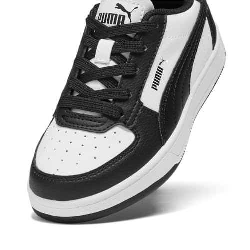 PUMA Caven Sneaker, White Black Black, 3.5 US Unisex Little Kid2