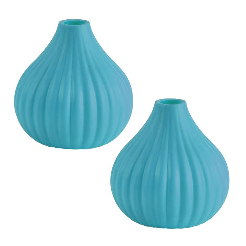 Amazon Brand - Umi Modern Plastic Taipei Flower Pot Durable, Stylish and Versatile for Home/Office/Garden Decor - Size : L 9.5 X W 9.5 X H 10.4 Cm, Color : Ocean/Blue - Set of 2 (B0D3B7JMFY) Amazon Price History, Amazon Price Tracker