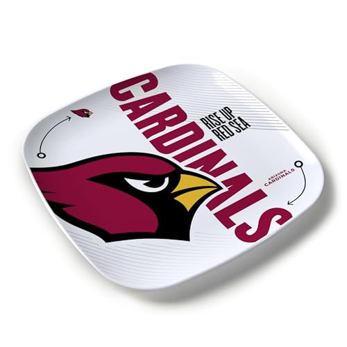 YouTheFan NFL Arizona Cardinals Large Party Plate