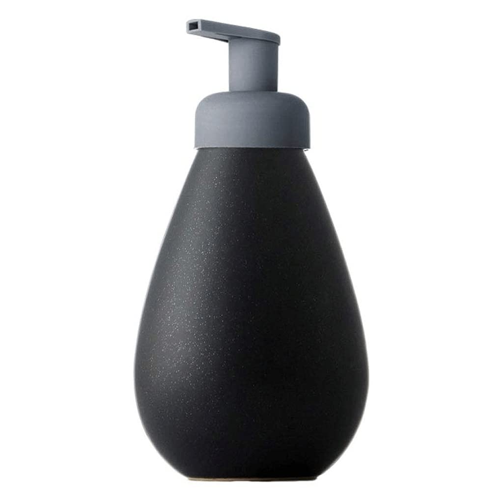 Dozownik szamponu Ceramiczny dozownik mydła do mydła 24 oz Dozownik mydła ręcznego do olejków eterycznych i balsamów do mydła Dozownik płynów ( Kolor: Czarny)