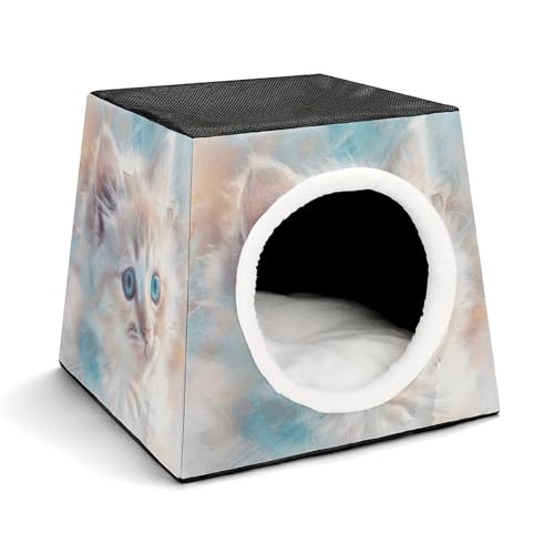Capsule d'espace chaude pour protéger votre chat d'intérieur du froid - 2