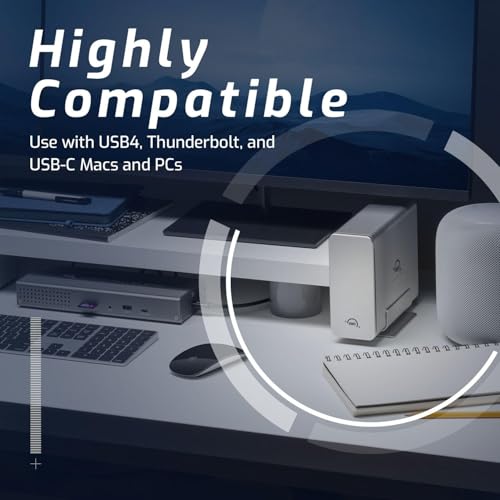 Caja NVMe M.2 4 Ranuras OWC Express 4M2 USB4 RAID carcasa externa aluminio Mac PC 5