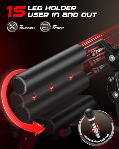 FEIERDUN 4-in-1 Adjustable Leg Extension Curl Machine - 700lbs Capacity Leg Extension Machine for Lower Body Workouts - Adjustable Leg Curl Machine, Home Gym Weight Machine