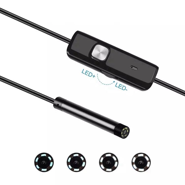 Telecamera Endoscopica KALEA 8 Mm 1080p – Cavo 2 M, Batteria 2600 MAh, Impermeabile Con Luci LED Regolabili