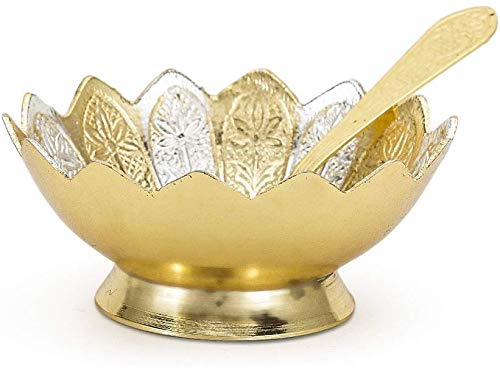 DESIGNOX-R-Ayurveda-Copper-Metal-Floral-Bowl-Set-5-Pieces-set-in-Red-velvet-imitation-jewelry-box-with-gift-ribbon