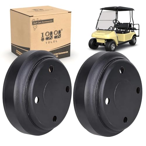 10L0L Golf Cart Rear Brake Drums for Club Car DS 1995-up,Club Car Precedent 2004-up Gas&Electric,OEM# 1017911-01,1018232-01(2 Packs)