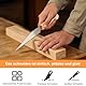 APOMOONS 2 Stück Japansäge Set Feinsäge Holz Handsäge Gehrungssäge Kleine Holzsäge Hand Dübelsäge Holzbearbeitungswerkzeuge Japanische Säge Japan Säge Zweischneidig Zugsäge Woodworking Laubsäge