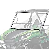 StarknightMT Teryx Flip Windshield Scratch-resisatant Compatible with 2016+ KAWASAKI Teryx 800 2/4 Seaters 2021+ Teryx S/ S 4 Accessories Clear Full Window