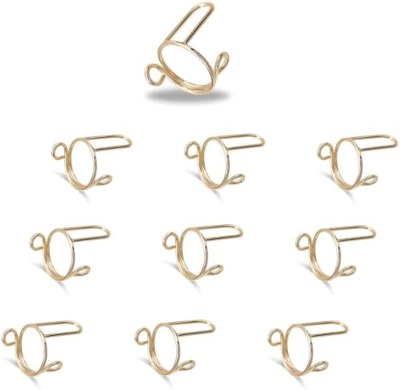 Wudu Nail Rings, 10PCS Adjustable, Reusable, Removable, Customizable, Set of 10 Pieces (Gold,Silver,Rose Gold) image 4