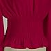 Womens Renaissance Blouse Peasant Off Shoulder Tops Pirate Long Sleeve Peasant Blouse （L,Z2724RD