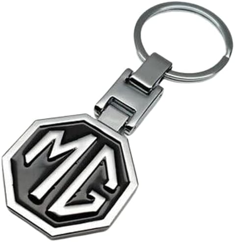 MG Keyring Car Logo Alloy Key Ring Keychain Car Accessories compatible for MG MG3 MG4 ZS
