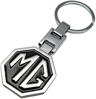 Porte-clés de Voiture MG Logo en Alliage - Porte-clés en Métal - Accessoires de Voiture Compatibles pour MG MG3 MG4 ZS