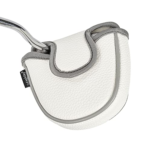 Yueaglesky Golf Club Mallet Putter Head Cover With Usa Flag Design - Magnetic Closure, Durable Pu Material - Single Package （White Or Black） #TOP4